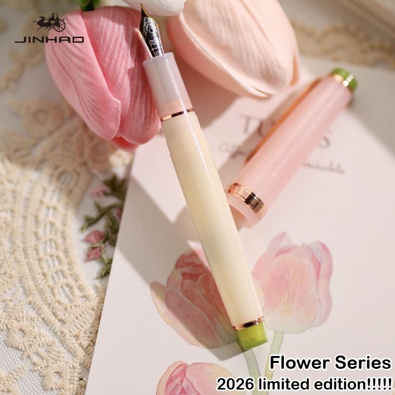 2026 Limited Flower Series !!! JINHAO 82 Fountain Pen EF/F/M Calligraphy Pen Macaron Color School Office Supplies Stationery