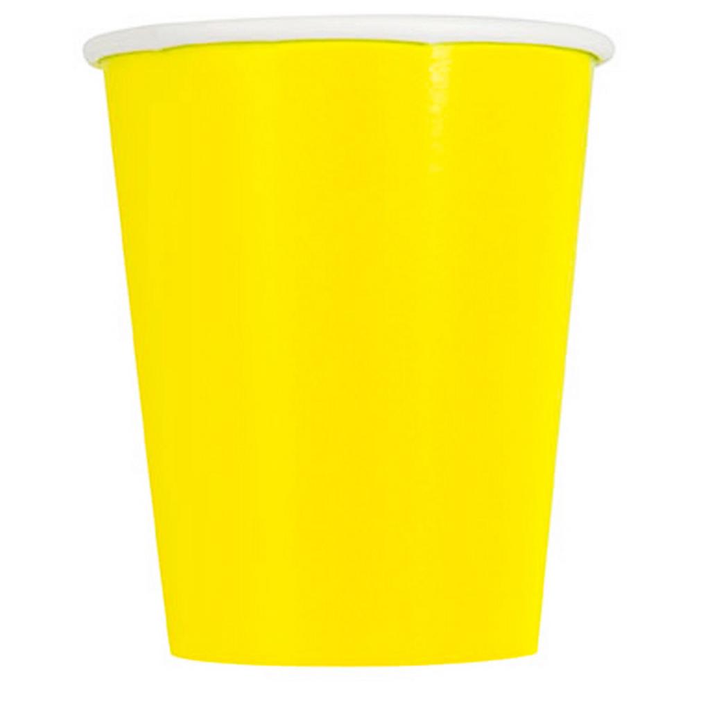 Unique Party 9oz popieriniai puodeliai (Pakuotėje 14 vnt)
