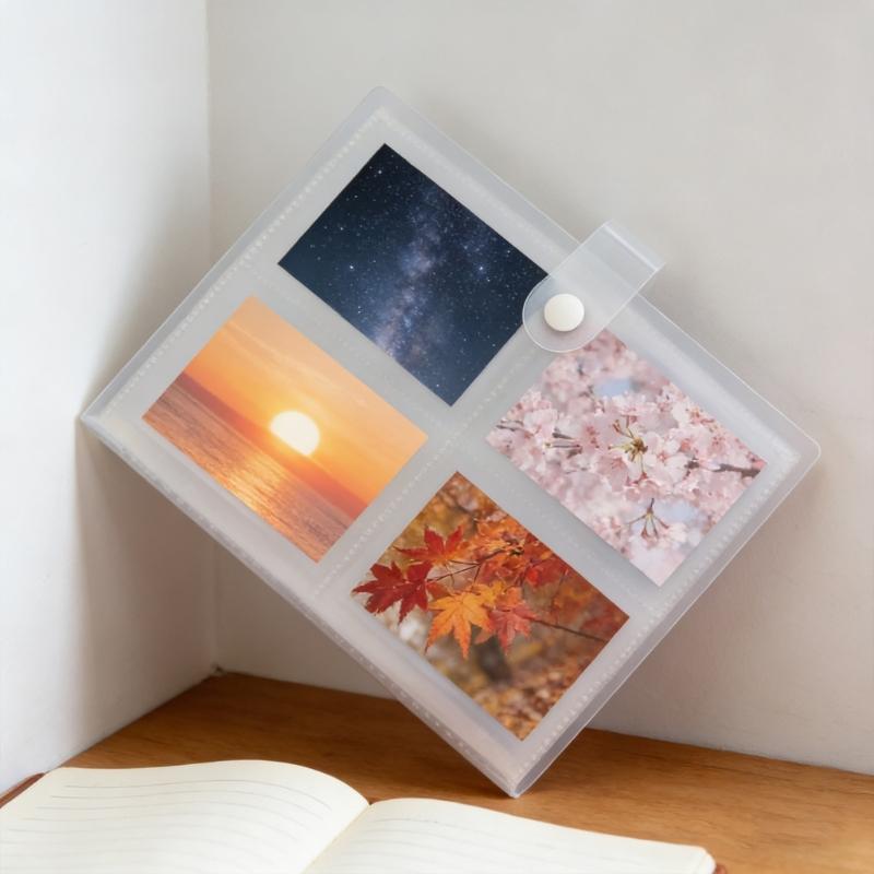 Portable Memorabilia Organizers Photo Card Train Ticket Card Collection Book Photocard Holder Small Photo Album