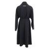 COGTHEBIGSMOKE 3802-224-201-1 Black Wool X Nylon Buttonless Belted Trench Coat Coat Not Written blackUsed