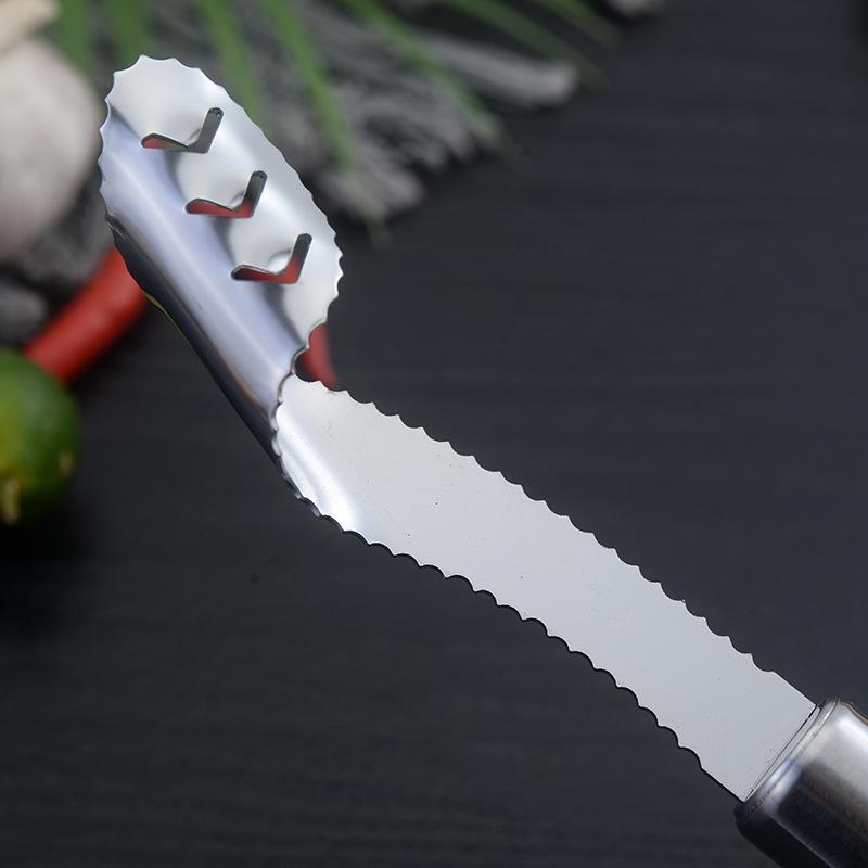 Green Pepper Coring Device Cutting Pepper Knife Stainless Steel Household Crispy Pepper Cucumber Bitter Melon Corer Kitchen Tool