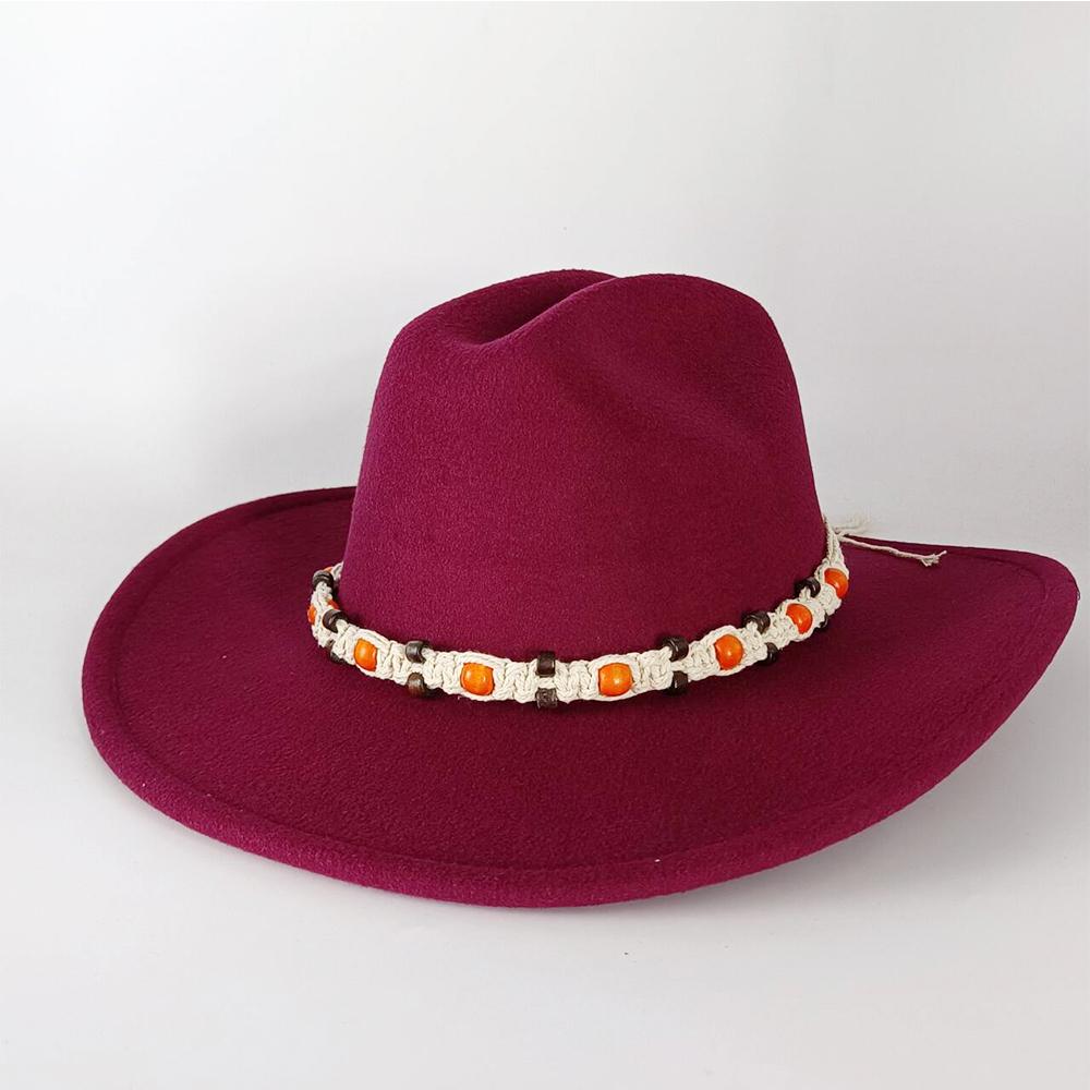 Fedora Cowboy Concho Hat for Men and Women Western Cowboy Las Vegas Nashville Party Hat Wide Brim Riding Hat Cowboy Hat