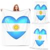 Argentyna Argentyńska Flaga Narodowa Kocie Miękka Ciepła Flanelowa Koc Rzutowy Pluszowy do Łóżka Salonu Pikniku Podróży Dom Kanapa