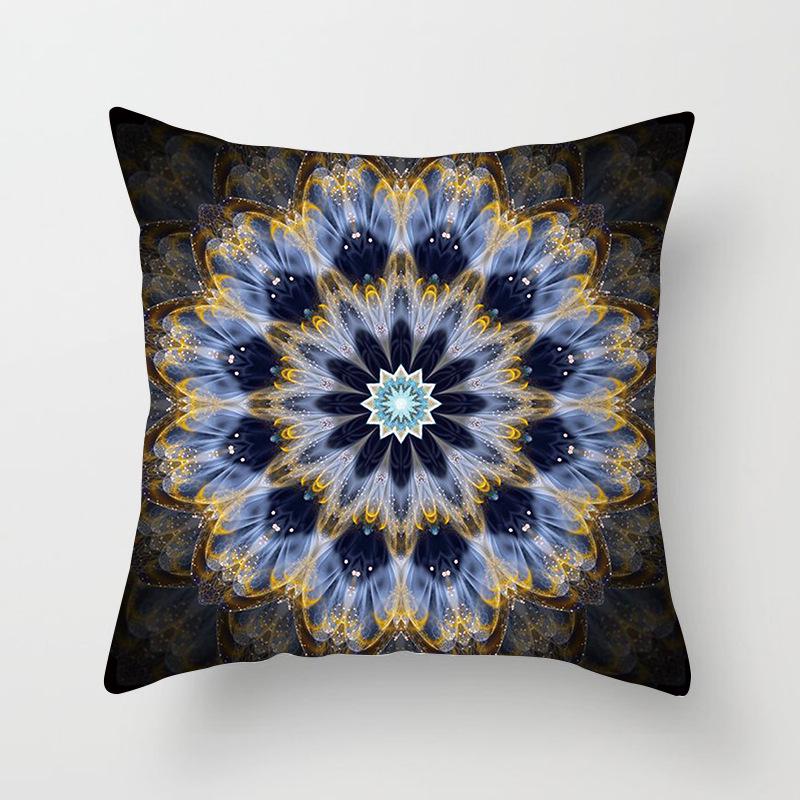 New Mandala Series Ethnic Theme Polyester Pillow Case Cushion Exotic