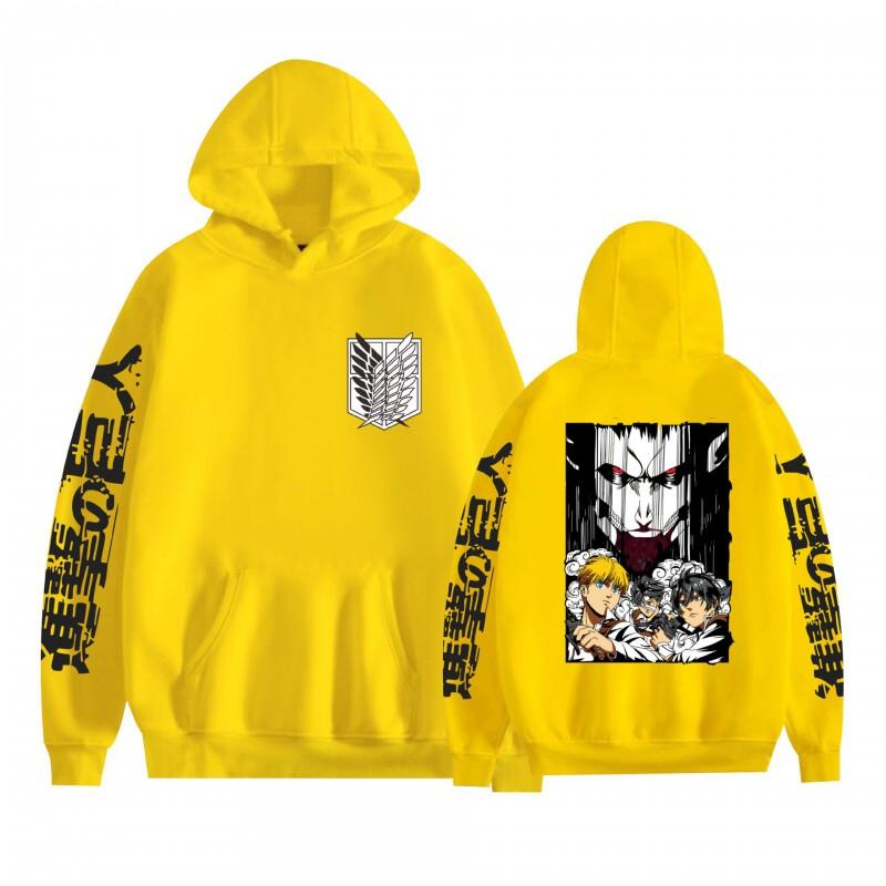 Attack On Titan Anime Hoodie Loose Fit Teens Adults Long Sleeve