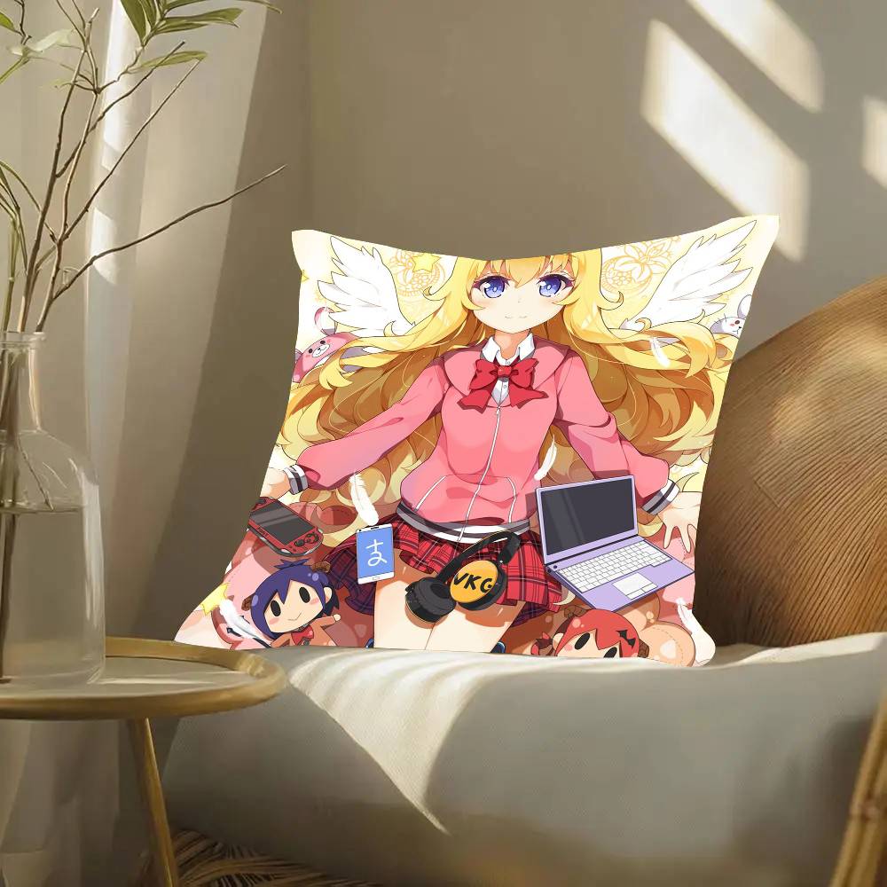 G-Gabriel Dropout Anime Pillow Case Fashion Square Pillowcase Bedroom Sofa Room Ins Decoration Leisure