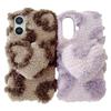 For iPhone 17 Case 3D Heart Plush TPU Winter Warm Soft TPU Phone Cover