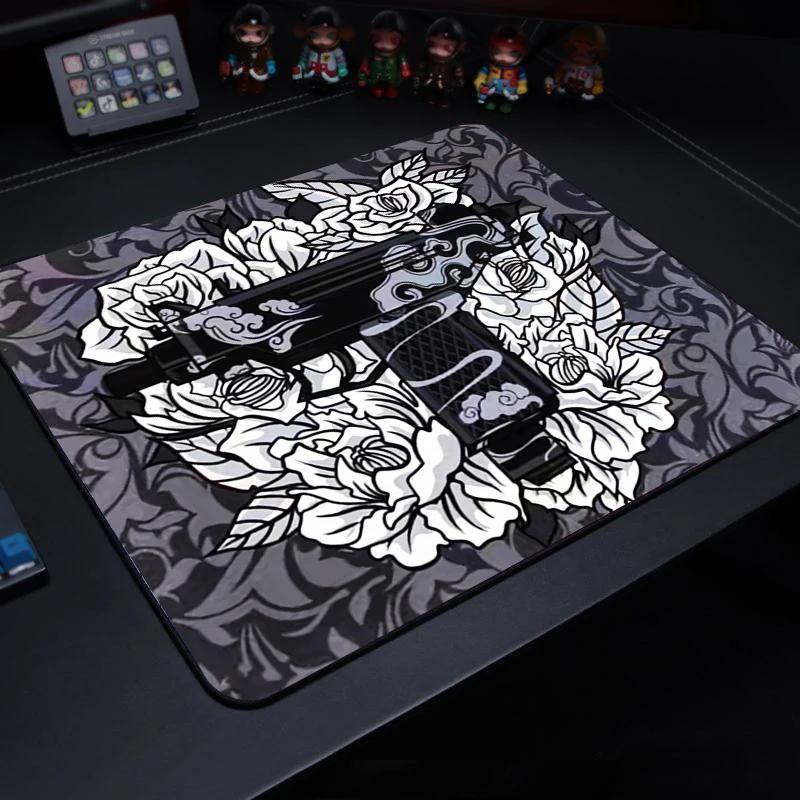 Anime Mouse Pads 45X40CM Small Mouse Pad Control E-sports Tiger Gaming Laptops Mousepad Gamer Carpet Keyboard Mat Desk Protector