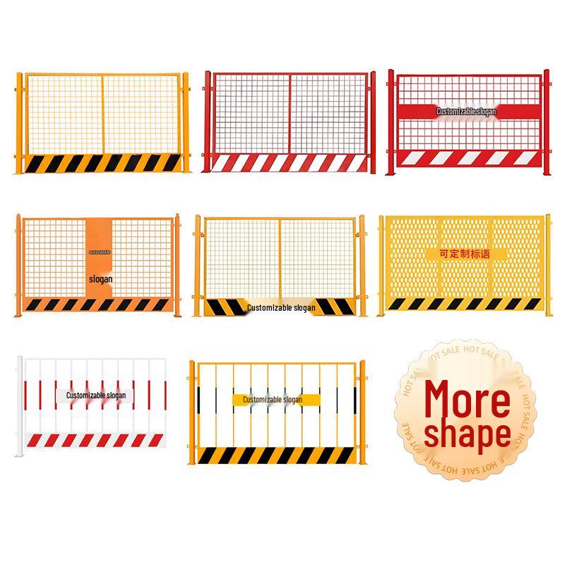 Portable Construction Site Pit Protection and Warning Fence