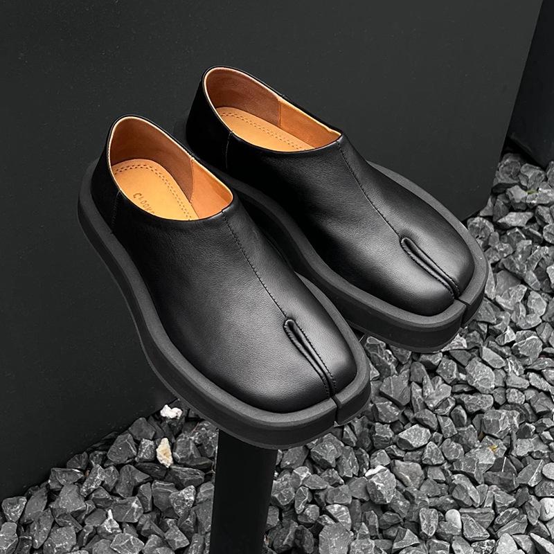 New tabi split-toe shoes men`s platform