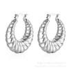 Stainless Steel Chunky Hoop Earrings for Women Teen 18K Gold Plated Hypoallergenic Thick Huggie Hoop Jewelry for Christmas Gifts