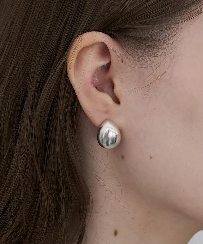 Still Instant Rose With Dew - Earring 06 (S)