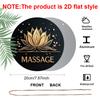2D Flat 1pc, Massage Round Aluminum Metal Sign, 8x8 in, Suitable for Living Room, Bedroom, Porch and Front Door A Vibrant and Serene Decor, No