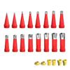 Stainless Steel Caulking Nozzles 16Size With 6Base Durability Sealant Applicator Tool For Kitchen Bathroom Sink Joints