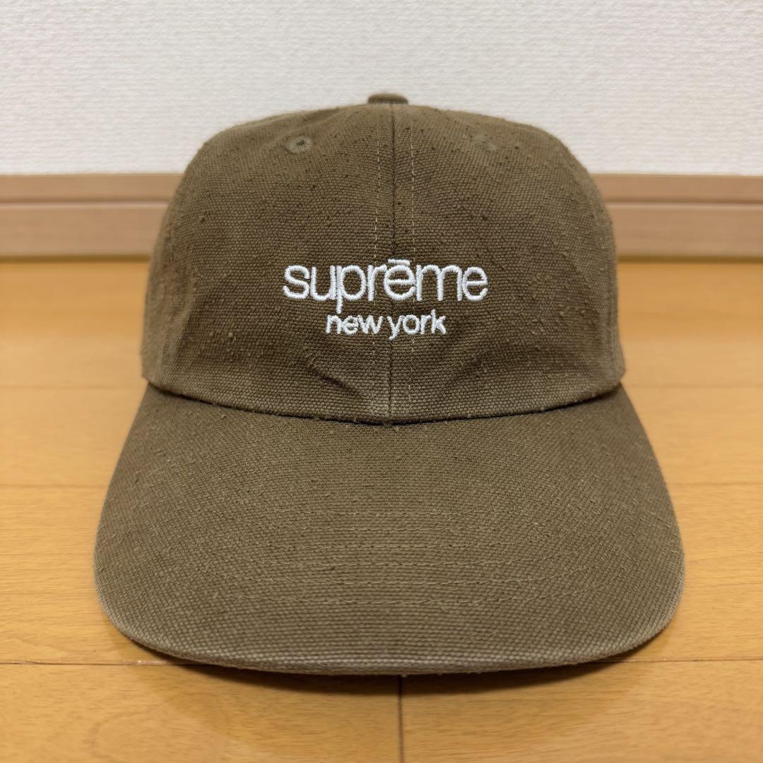 

[USED] Supreme Classic Logo 6-Panel Brown 23ss