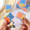 4pcs 3D Maze Kids Puzzle Toy Mini Rolling Ball Hand Game Brain Teasers Toys Children Educational Decompression Toys Novelty Toy
