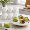 Chocolate Treat Tray with 6 Nut Shell Cavities, Flexible Baking Form for Table Service, Dessert Display, Daily Use, and Creative Serving Presentation