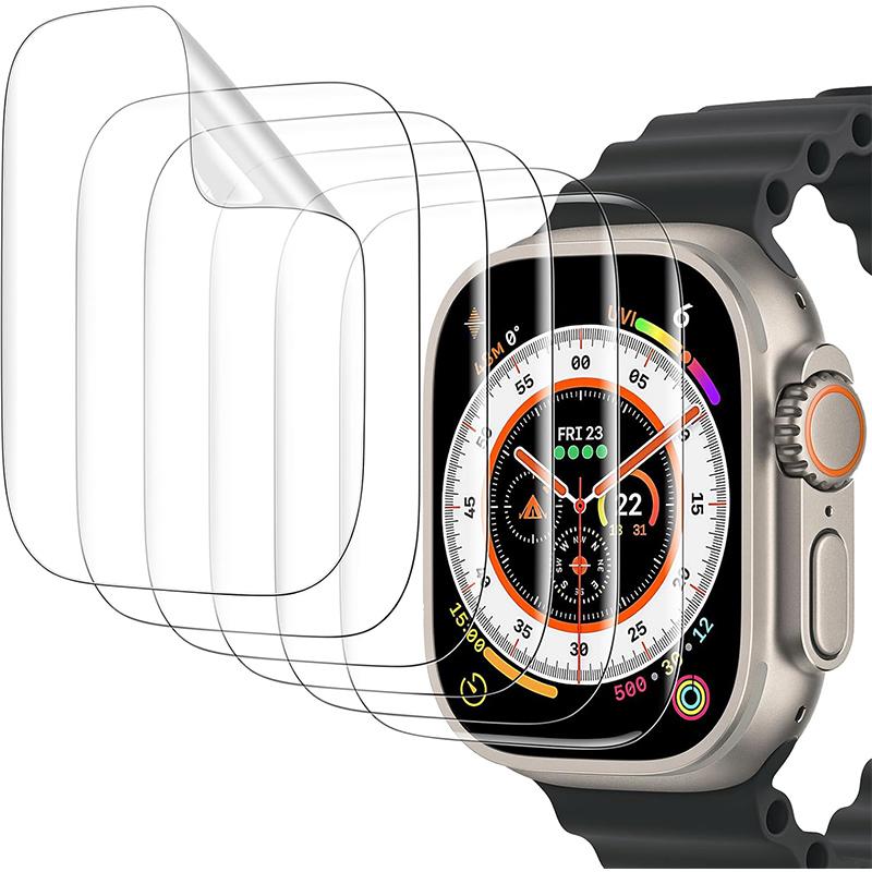 10 STÜCKE Weiche TPU Klare Displayschutzfolie für Apple Watch Ultra 3 SE 2 Serie 11 10 46MM 42MM 49MM 45MM 41MM 44MM 40MM 46 42 49 MM Schutz Zubehör