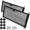 Universal Mesh Cargo Net for Car Trunk Storage,Elastic Small Automotive Cargo Net Pocket Wall Sticker Organizer Pouch Bag Storage for SUV,2 Pack with