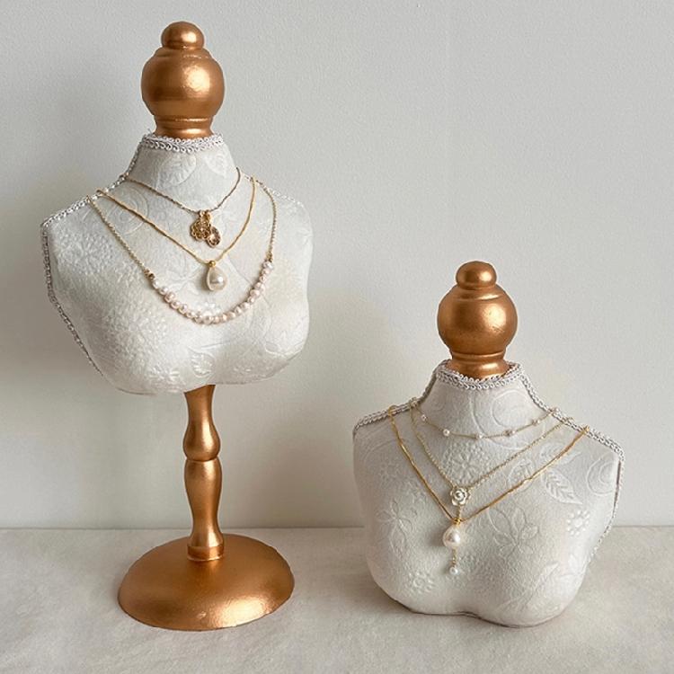Velvety Necklace Exhibition Rack Adjustable Display System Dustproof Fabric For Retail And Home Decors