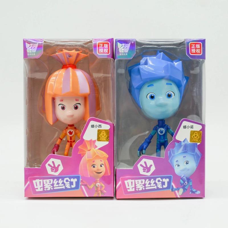 Cartoon The Fixies Simka Nolik Digit Tom-Thomas Fire Papus Action Figures Joint Movable Doll Screw Family Collectible Toys Gifts