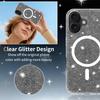 Magnetic Glitter Clear Case for Magsafe Iphone 17 Pro Max Air 16 Plus 16E 15 13Pro 14 Pro 16Pro 17Pro Mag Safe Anti Yellowing Phone Cover Accessories