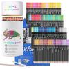 Corslet Premium Colour Pencils Set Of 120 & A5 Sketch Book 50 Sheets Pencil Colours Artists Soft Core Vibrant Color Penc
