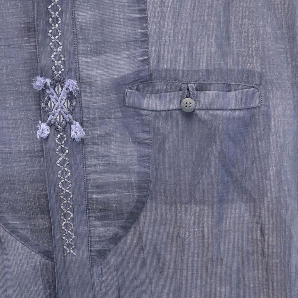 BALENCIAGA SPORT 90s Old Short sleeve Washer processing Band collar shirt Men's Used