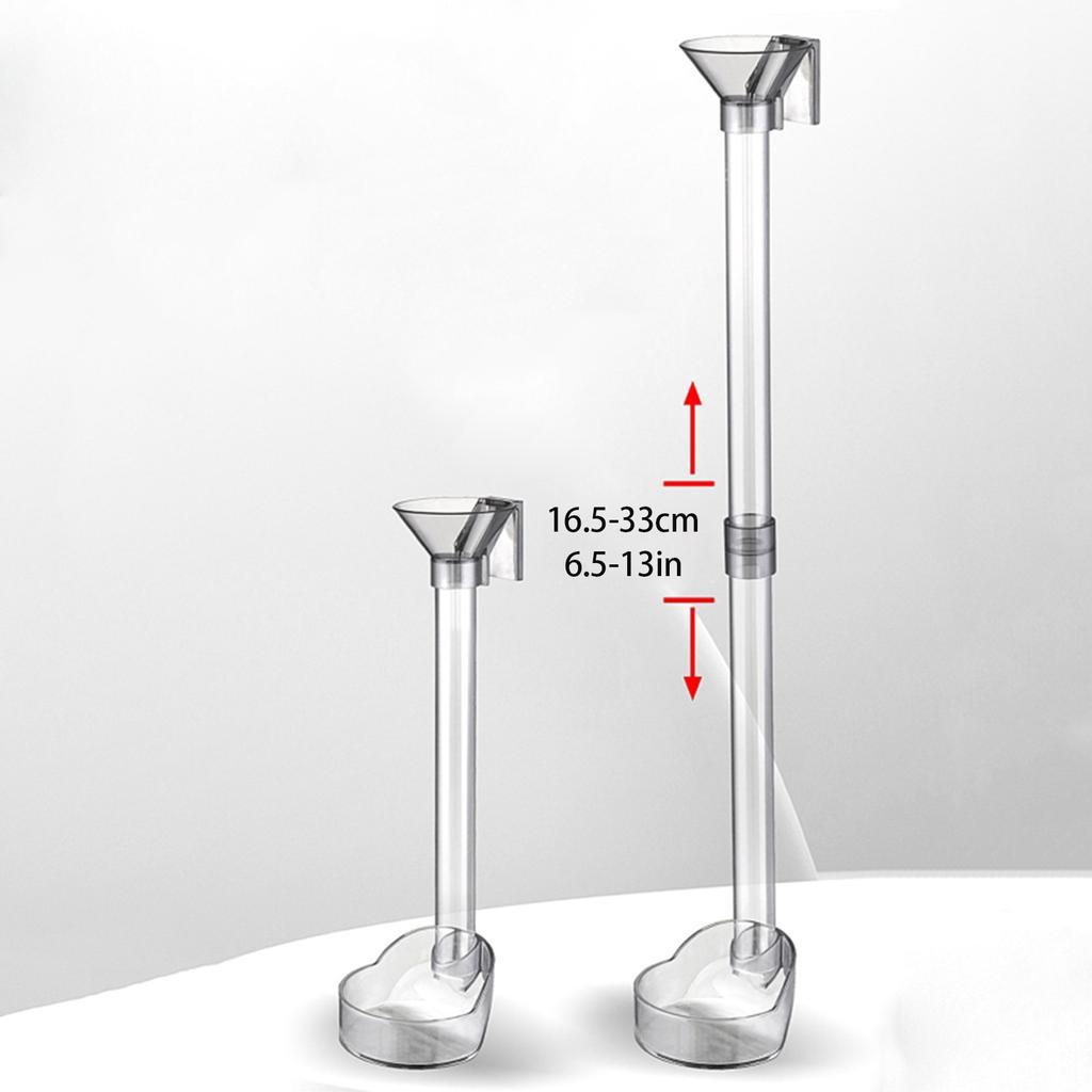 Plast Reke Materrør Fôringsskål Matbolle Flytende Sirkel for Fisk for Tank Akvarium Krystall Røde Reker