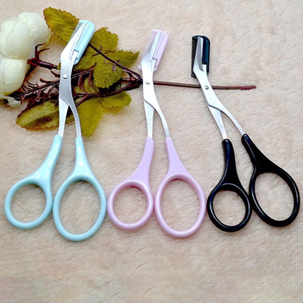 Buy Eyebrow Shears Stainless Steel Beauty Scissors With Brow Combing