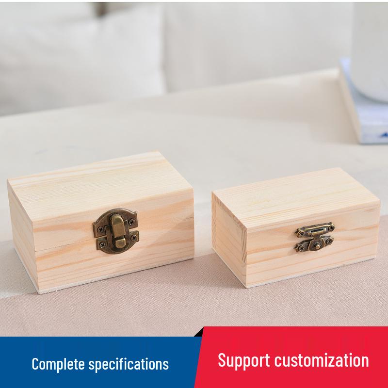 

Solid Wood Flip-Top Gift Box with Lid for Jewelry Storage Model Two 9x5.5x4cm