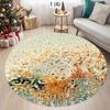 Modern Abstract Round Carpet Living Room Decoration Sofa Area Rugs Home Light Luxury Floor Mat Room Decor Soft Carpet Washable