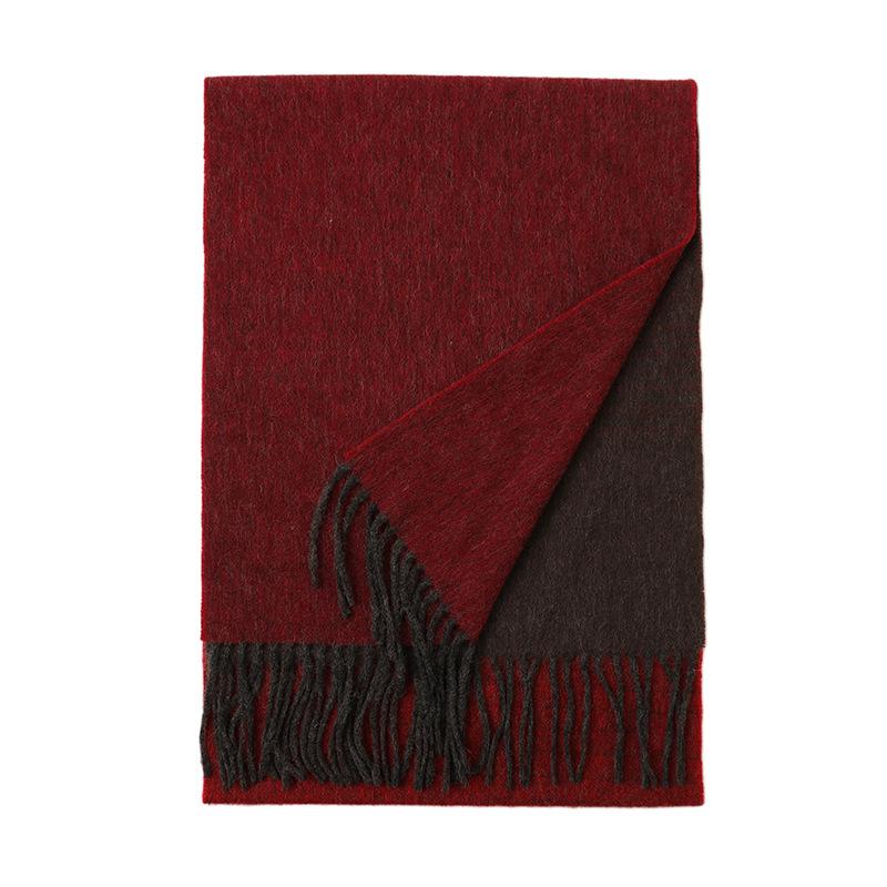 

Новый осенне-зимний шарф с градиентным переходом для мужчин и женщин, зимний шерстяной шарф, вязаная шерстяная шаль с градиентным переходом