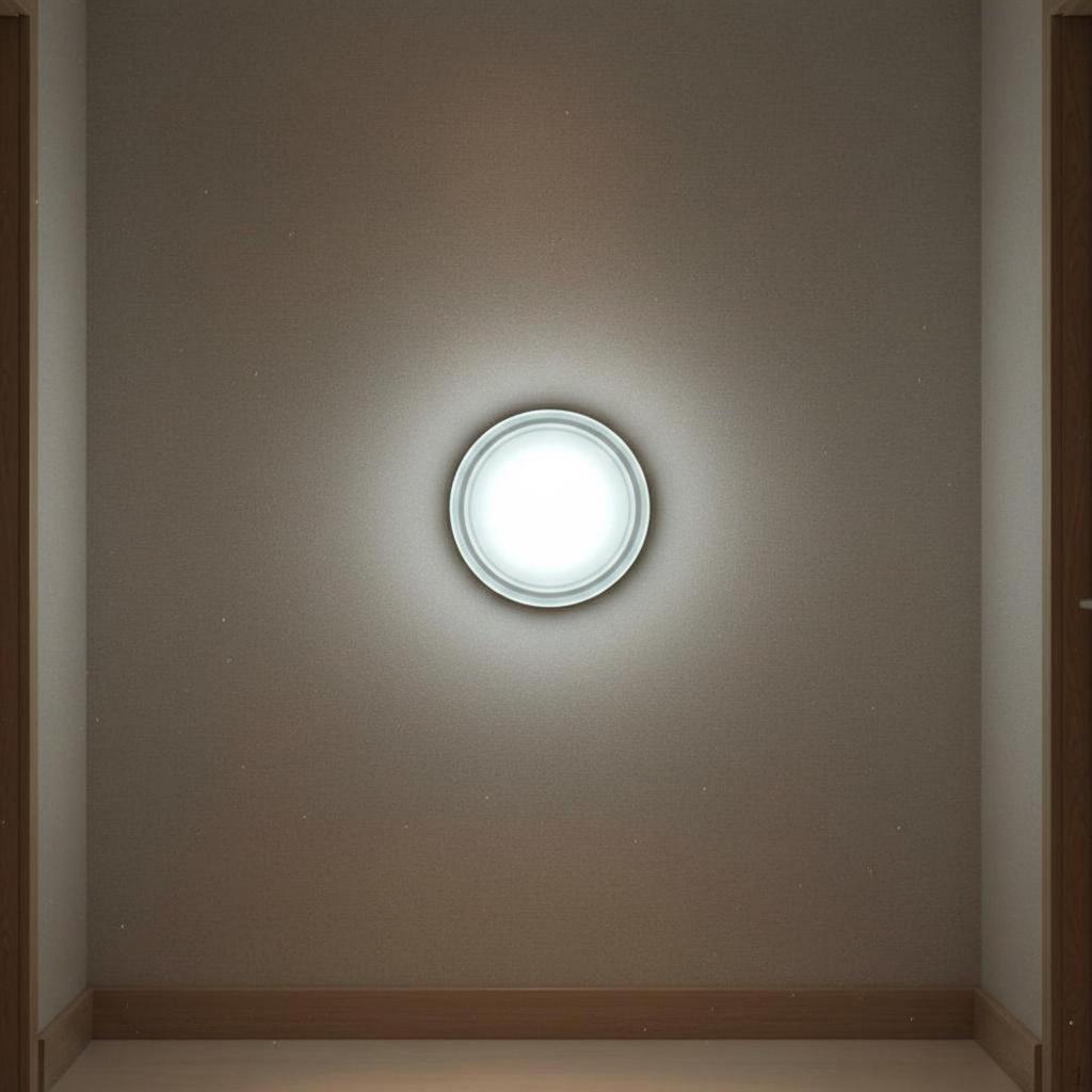 Nordic Theme Wall Lamp Compact Size Round Artistic Design Minimalist Circular Sconce for