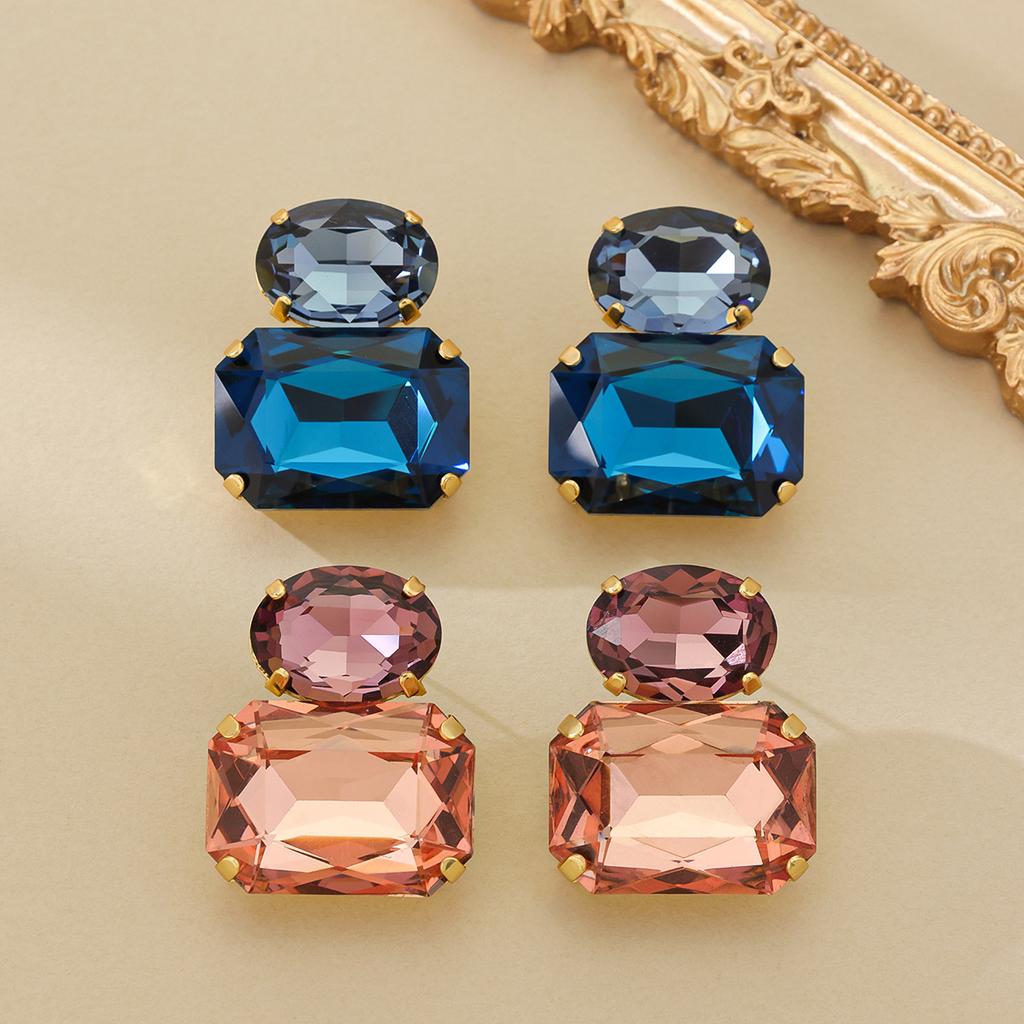 Visuelles Fest! Einfache Persönlichkeit Mode Super Flash Temperament Ohrringe, Tochter Promi-Stil Hoher Sinn Vielseitige Ohrringe Frauen