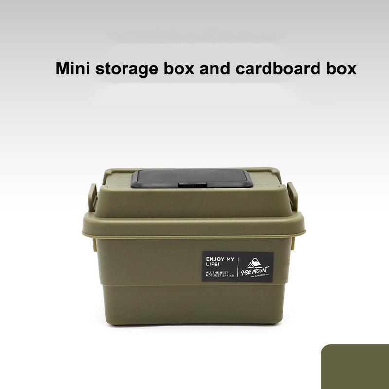 Outdoor Tissue Case Desktop Napkin Paper Storage Box Portable 11L Camping Picnic Seasoning Bottle Organizer Sundries Bucket