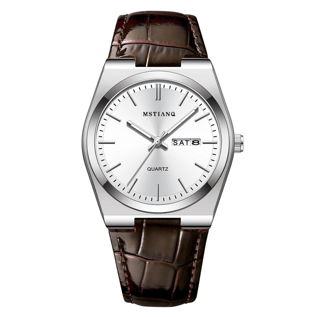 Business Trend Watch Men'S Belt Scale Simple Versatile Luminous High Value Fashion Casual Quartz Watch Men