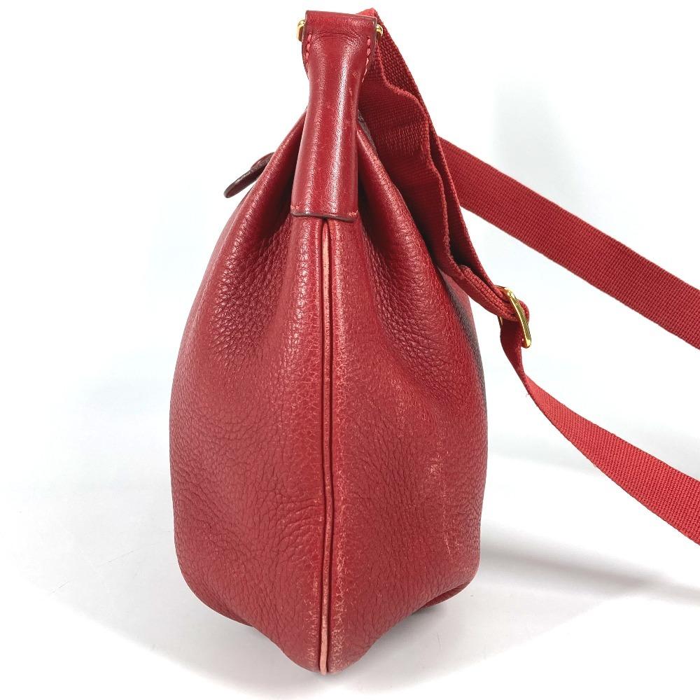 Hermes Vintage Rodeo Doe Bag Crossbody Pochette Shoulder Bag Leather Red