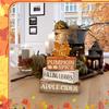 Holz Ahorn Dekoration Herbst mehrstöckiges Tablett Dekor Rustikales Ahorn Holzschild Herbst Ernte Partygeschenke Für Halloween Thanksgiving