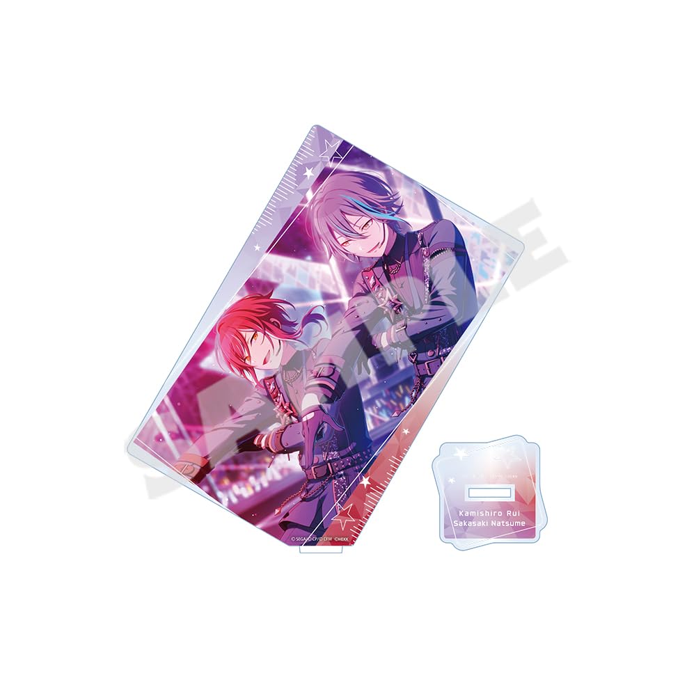 Project Sekai Colorful Hatsune Miku x Ensemble acrylic Rui Kamishiro x Natsume Sakasaki Stage! feat. Stars!! Card-shaped stand