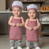 Baby Photography Props Chefs Apron and Hat for Boy Girl Outfit Photo Shoot Clothes Baby Photography Costume Clothing