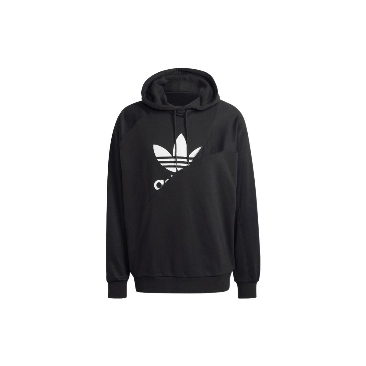 Men s adidas originals Bld Ft Hoody Hl Casual Printing Hooded Long Sleeves Black HG6331 M