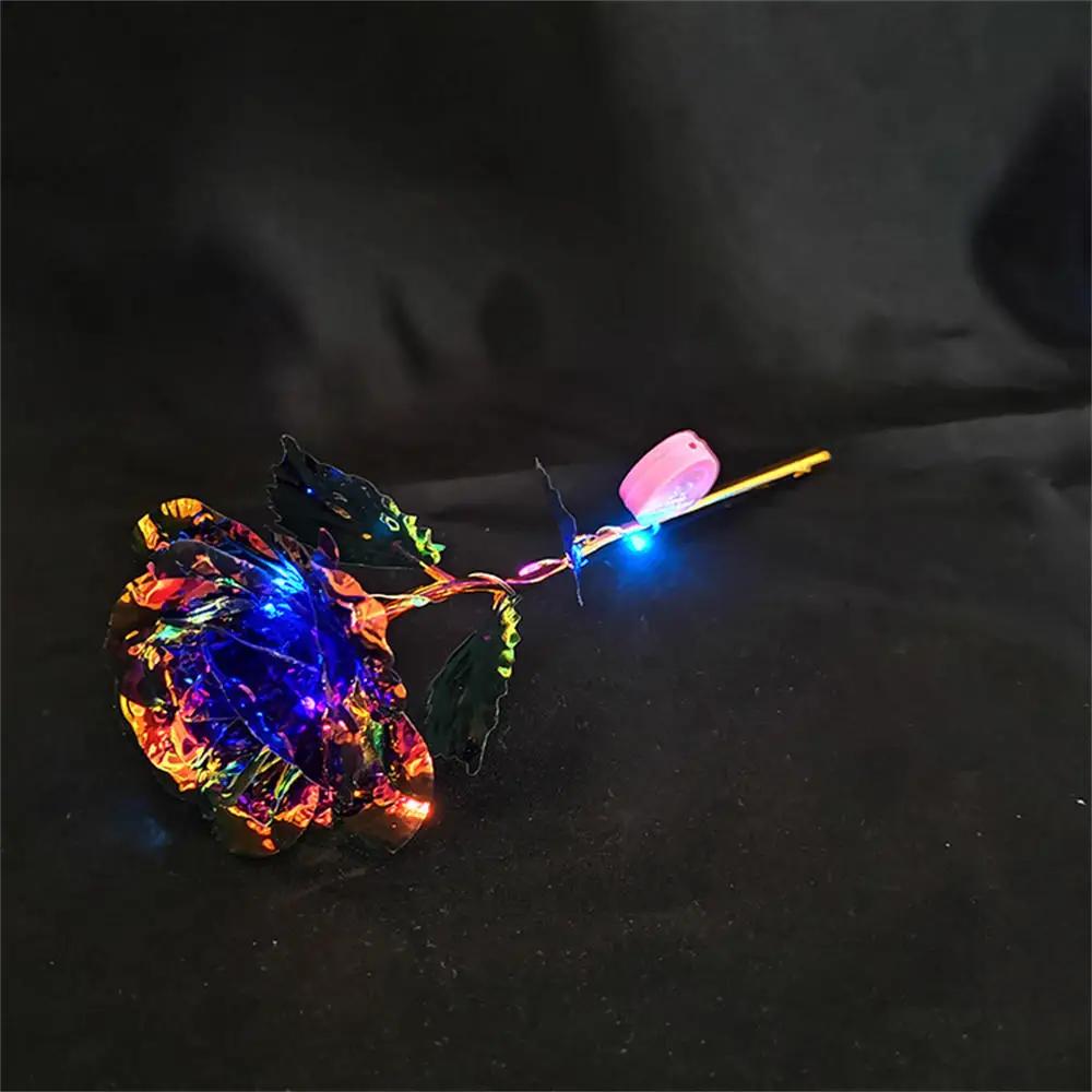 LED Glowing Rose Simulation Flower With String Lights For Christmas Anniversary Birthday Valentine's Day Gift Artificial Flower