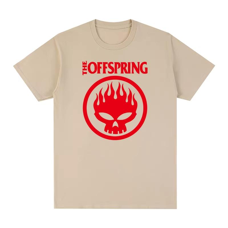 Футболка Offspring Пламя Череп PUNK Хлопок Мужская Футболка Новая ТИШКА Футболка Женские Топы S