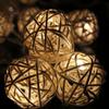 20 Heads Balls Battery Box Holiday Lights String LED Holiday Decoration Lights 2.5m Warm