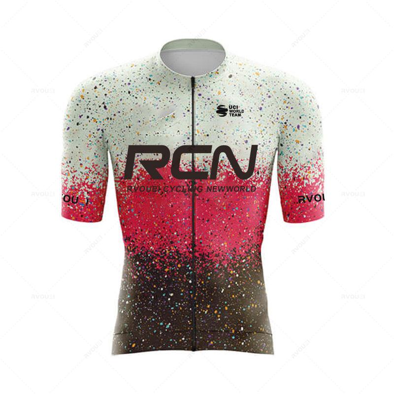 Ropa De Ciclismo 2025 RCN Neuankunft Sommer Herren Kurzarm Radtrikot Triathlon Team MTB Mountain Race Radbekleidung