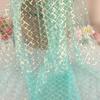PVC Sequin Mesh Fabric Polyester Stage Performance Fabric DIY Baund Material  Stage Performance