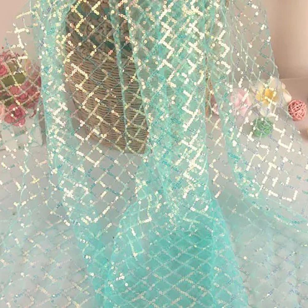 PVC Sequin Mesh Fabric Polyester Stage Performance Fabric DIY Baund Material  Stage Performance