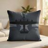 Fighter Jet Enthusiast Cool Cushion Cover Silky Short Plush Invisible Zipper Dustproof Sofa Pillow Case For Home Decor