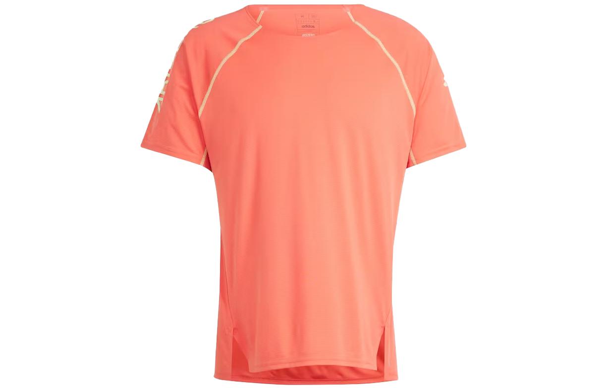 Adidas Ekiden Running Tee Gender Neutral T Shirt Unisex Orange IU0691 S